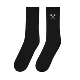 Dark Embroidered socks