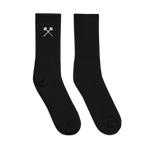 Dark Embroidered socks
