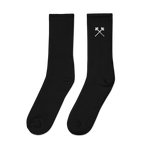 Dark Embroidered socks