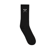 Dark Embroidered socks