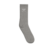 Dark Embroidered socks