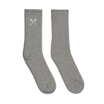 Dark Embroidered socks